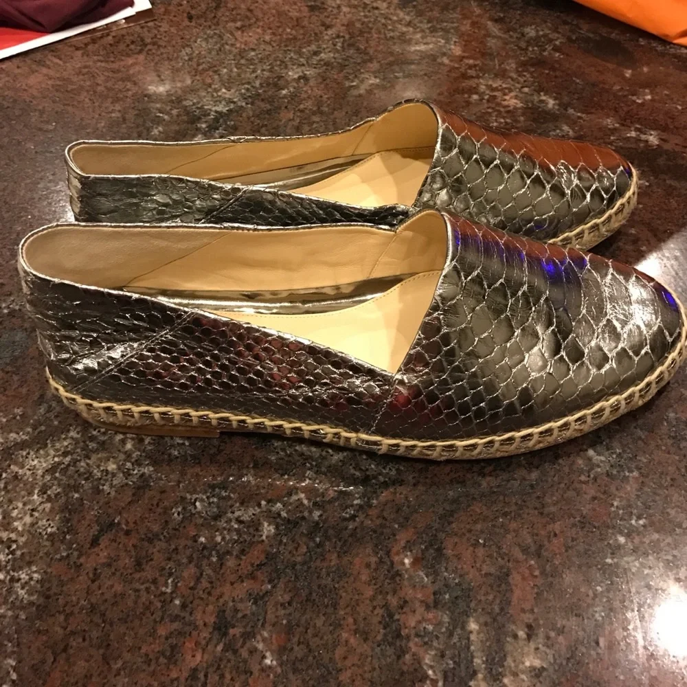 Brand new Alexandre Birman python espadrille